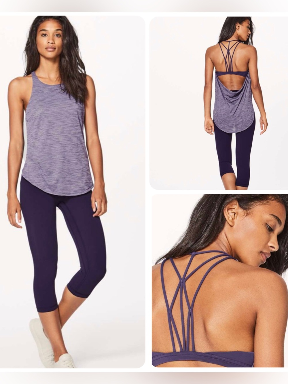 NWOT Lululemon Raise The Barre Tank *Heathered Viola (US 8)